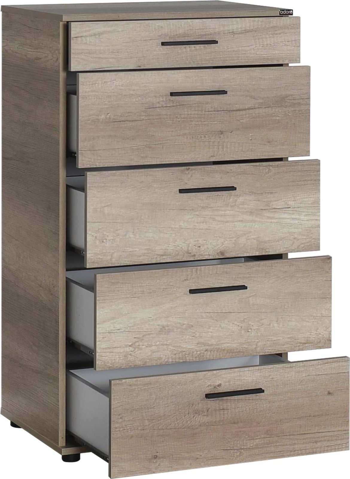 Komodë Tori, 5 sirtarë, ngjyrë Tori, Trendline