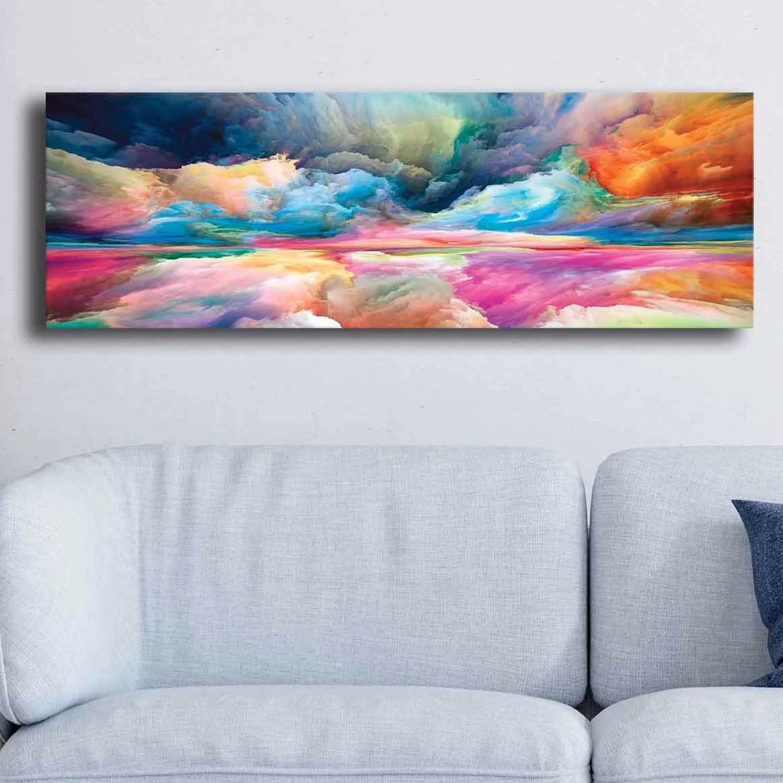 Pikturë dekorative në kanavacë, shumëngjyrëshe, 30x90cm, Wallity 3090NISC-008