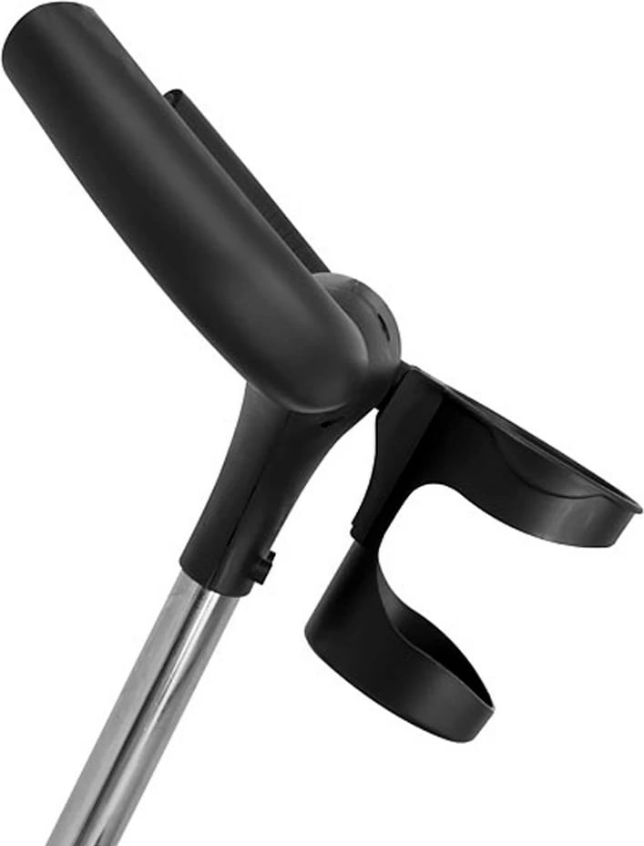 Tricikel për fëmijë Milly Mally Movi sedile 360°, rrota të fryra, dorezë prindi e rregullueshme, tendë palosëse, gri