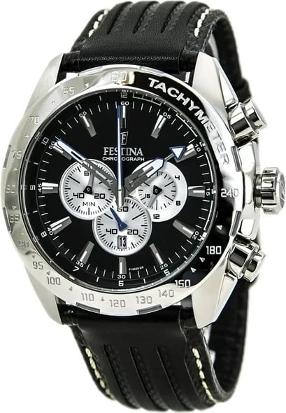 Orë dore për meshkuj Festina F16489, 44 mm, e zezë