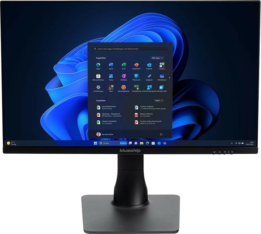 Kompjuter All-in-One bluechip BUSINESSline AIO2350, i5-14400, 16GB RAM, 500GB SSD, 23.8 inç, Wi-Fi 6, Bluetooth