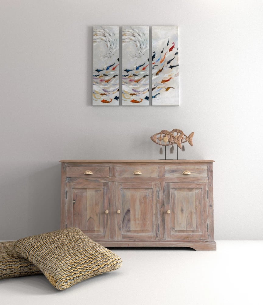 Dekor peshk natyral, polirezine, metal, 34x8x34cm Dekor peshk natyral, polirezine, metal, 34x8x34cm