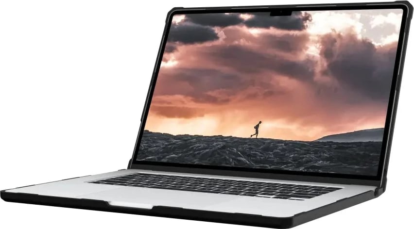 Mbështjellës Urban Armor Gear PLYO për MacBook 15", i tejdukshëm/zi