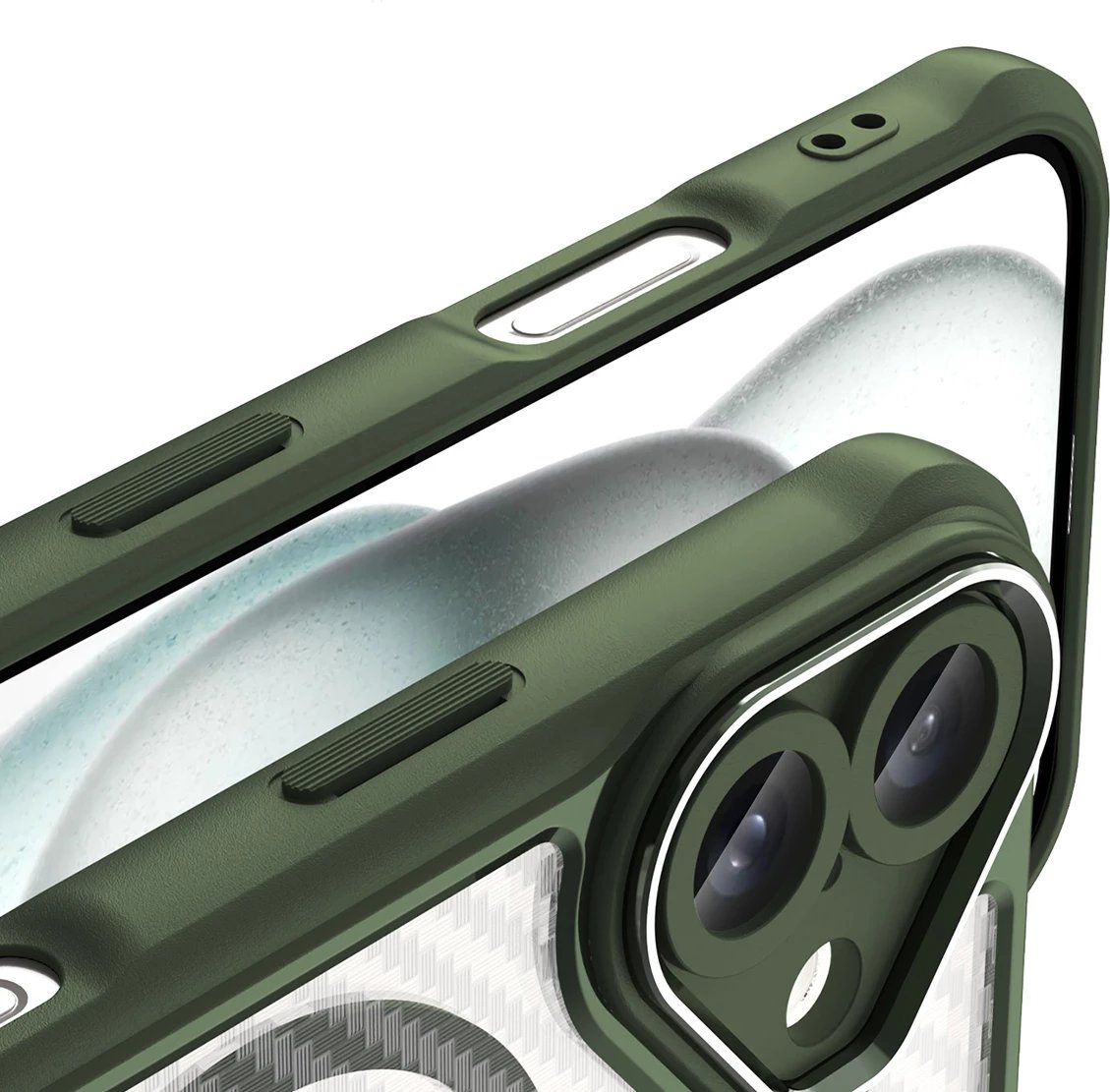 Mbështjellës Hurtel Leading Series MagSafe për iPhone 16 Plus, TPU, i gjelbër