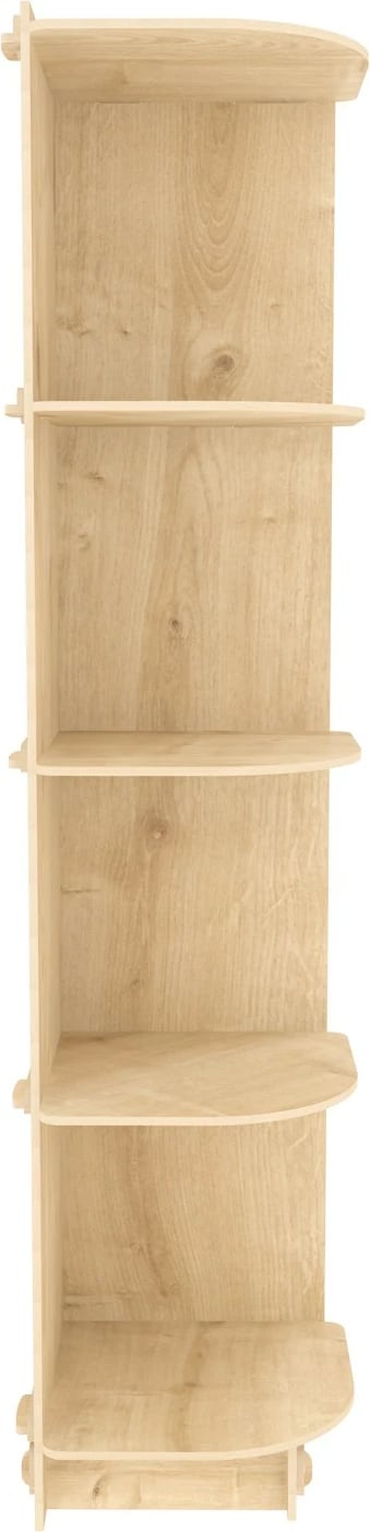 Raft librash këndor, ngjyrë lisi, Skye Decor, Liva