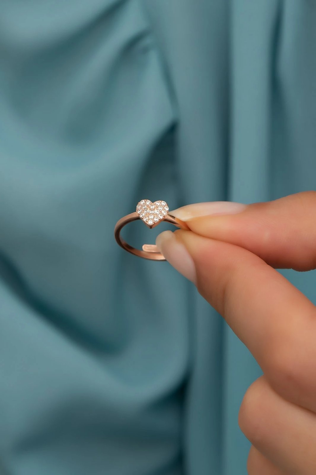 Unazë argjendi, ngjyrë rozë ari, Jumeon, NRZ99710