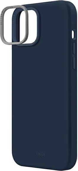 Mbështjellës UNIQ Lino për iPhone 14 Plus, silikon, kaltër