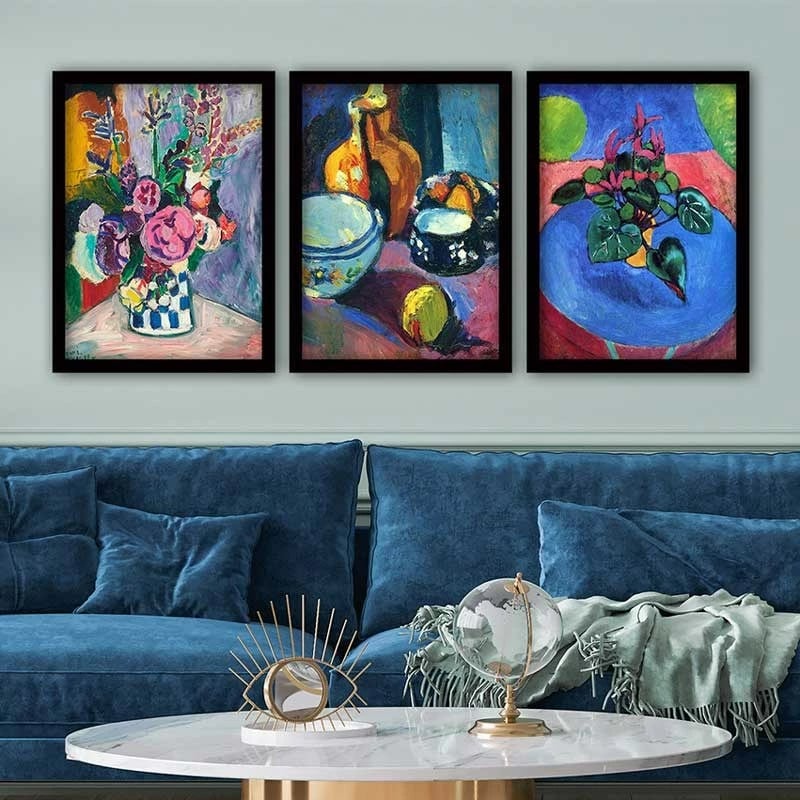 Pikturë dekorative me kornizë (3 copë), Wallity, 3SC_UN025540_3545