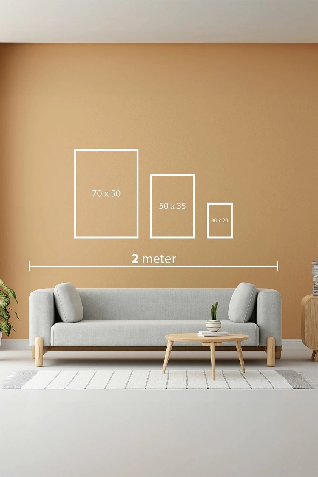 Set pikturash dekorative me kornizë MDF, 3 copë, Wallity, Myk3002-3