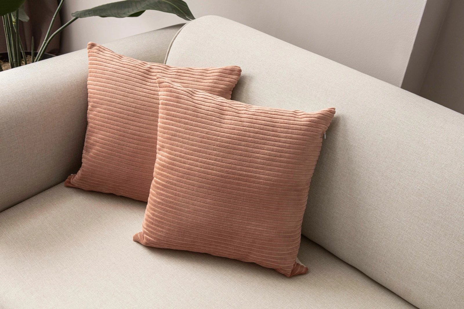 Set mbulesash për jastëk (2 copë), ngjyrë pluhur, Evila Originals, 43x43cm