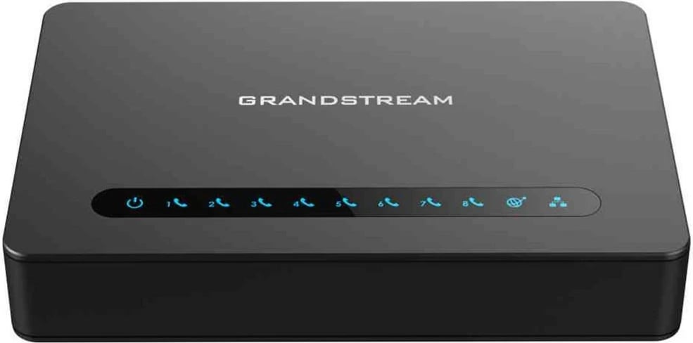 Gateway VoIP Grandstream HT818, 8 porte FXS, router NAT Gigabit