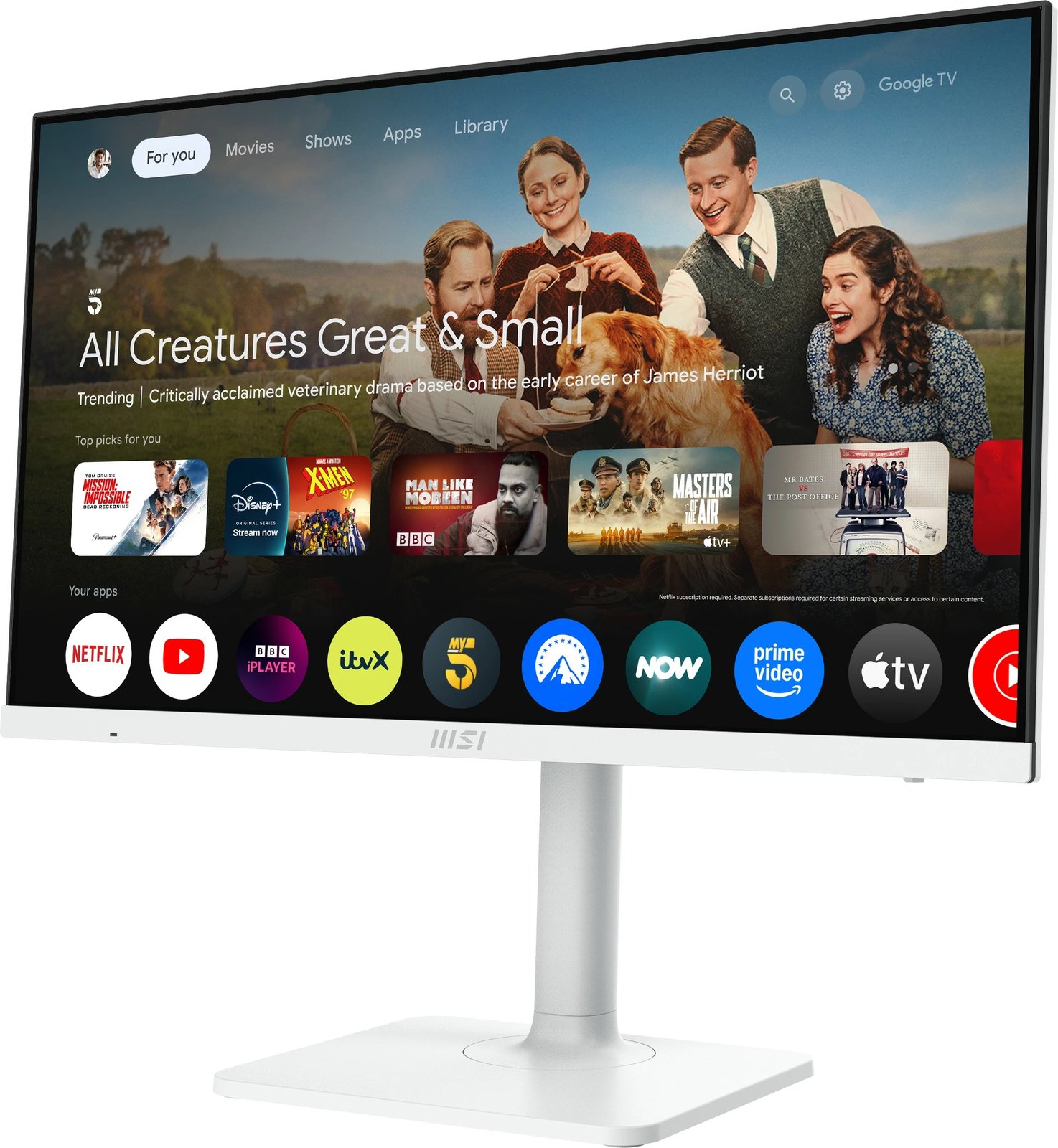 Monitor MSI Modern MD272UPSWDE 27 inç, IPS, UHD, 4ms, bardhë