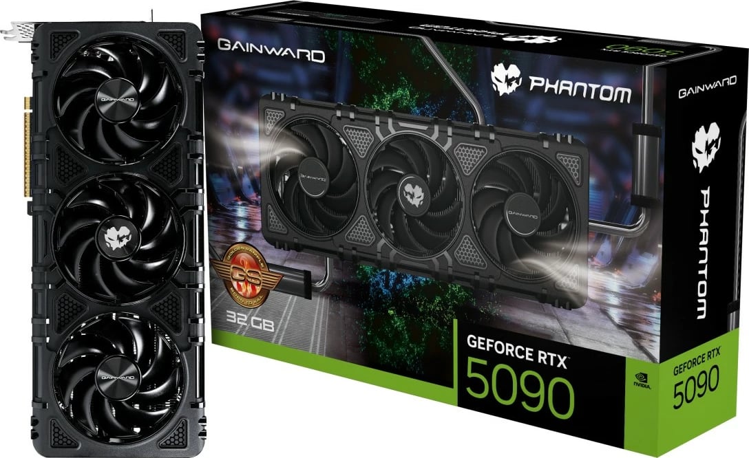 Kartelë grafike Gainward GeForce RTX 5090 Phantom GS, 32GB GDDR7, PCI Express 5.0, e zezë