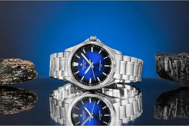 Orë dore për meshkuj Giewont, silver blue