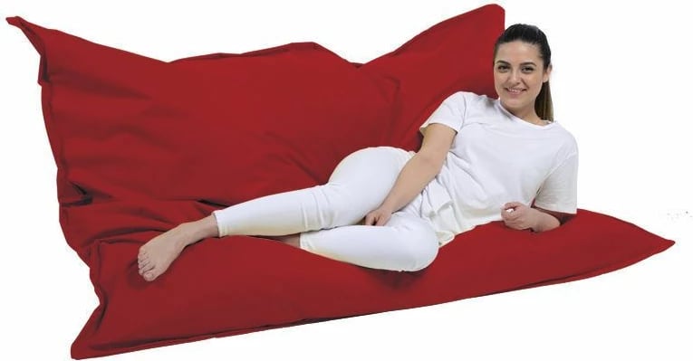 Jastëk i madh për kopsht, ngjyrë e kuqe, Atelier del Sofa, 140x180cm