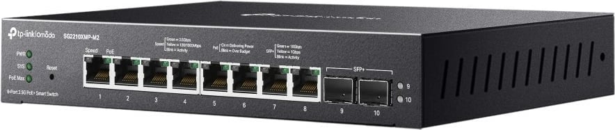 Switch TP-LINK SG2210XMP-M2, 8x2.5GE PoE+, 2xSFP+, i zi