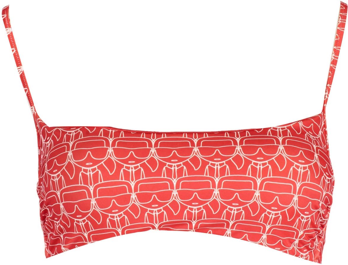 Bikine për femra KARL LAGERFELD BEACHWEAR, të kuqe