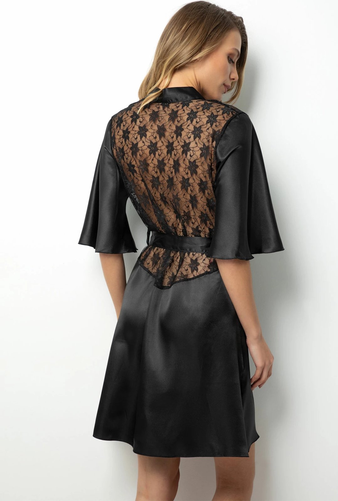 Rrobë mëngjesi Jumeon, e zezë, 002-000914