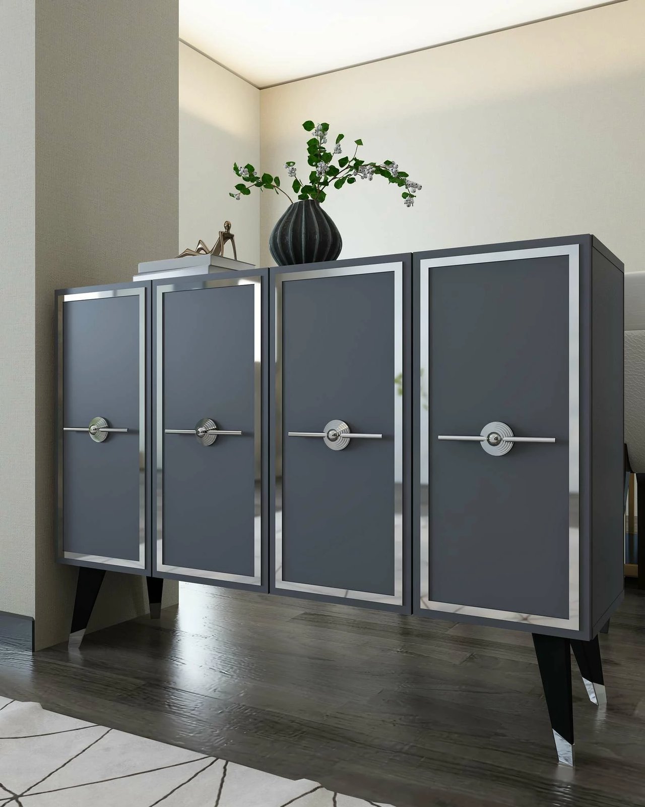 Konsol Skye Decor, anthracite, silver, 8174KM-32