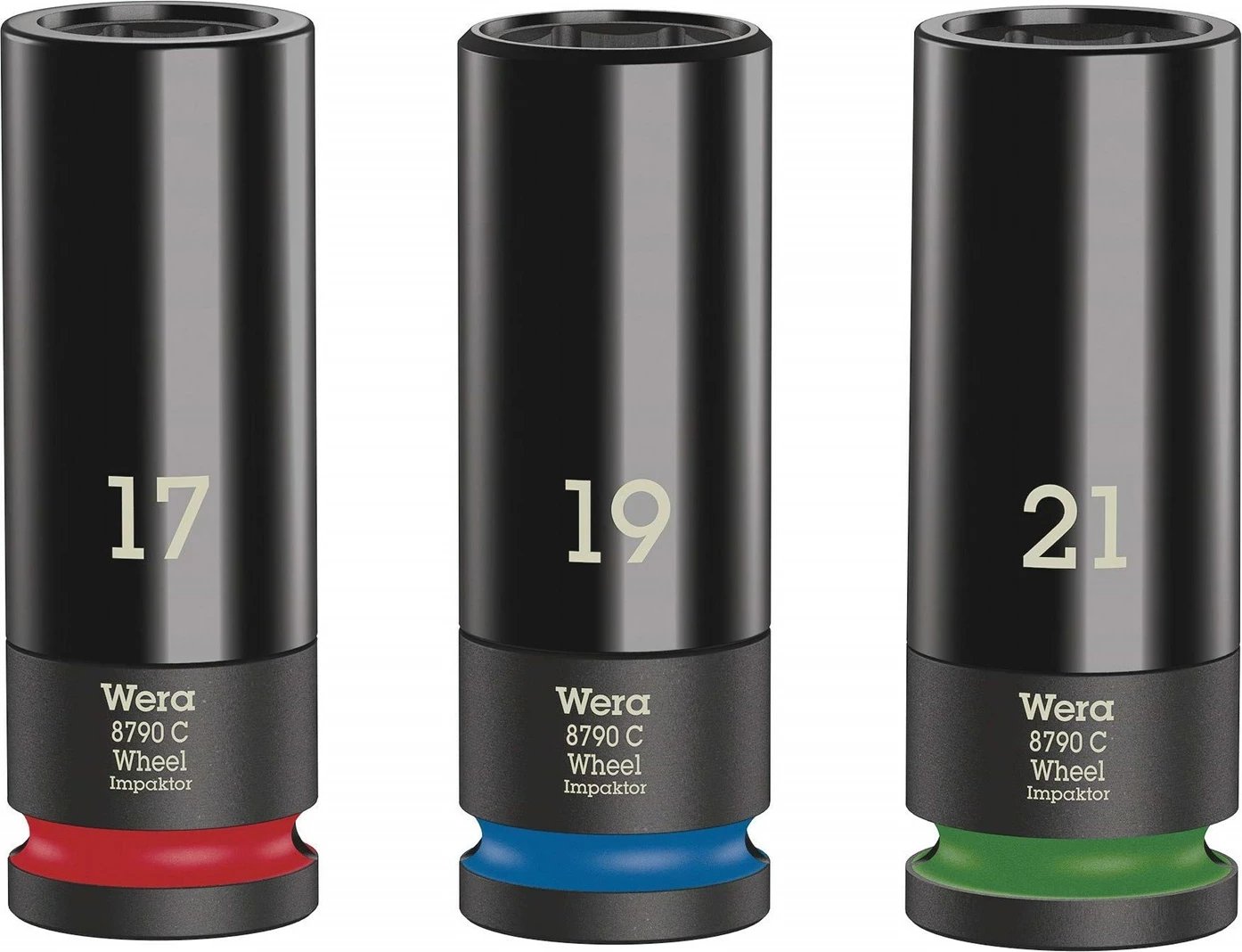 Set çelësa goditës WERA 1/2'' Wheel Impaktor C, 3 copë (17mm, 19mm, 21mm)