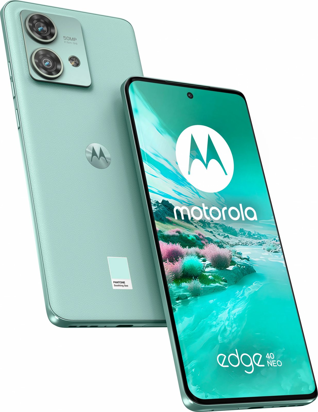 Celular Motorola Edge 40 Neo, 16.6 cm (6.55"), 12 GB, 256 GB, 50 MP, Android 13, Gjelbër