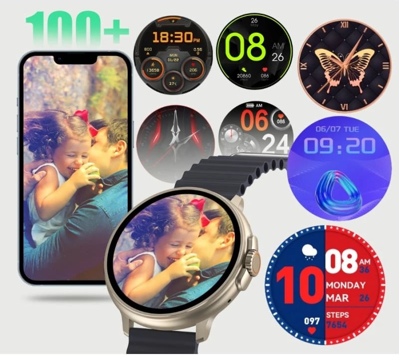 Smartwatch RUBICON unisex, portokalli