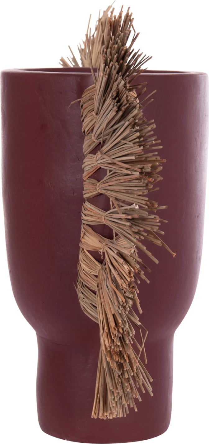 Vazo dekorative tavoline ALICA, terrakotë, ngjyrë kafe e errët, 64x22x38cm Vazo dekorative tavoline ALICA, terrakotë, ngjyrë kafe e errët, 64x22x38cm