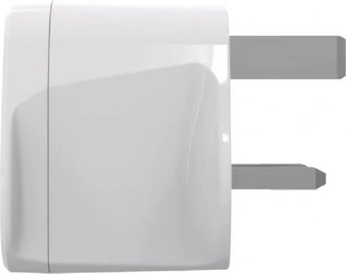 adapter udhëtimi rryme, Gembird A-AC-UKMINTF, World → UK, 10A, prizë G e tokëzuar, e bardhë