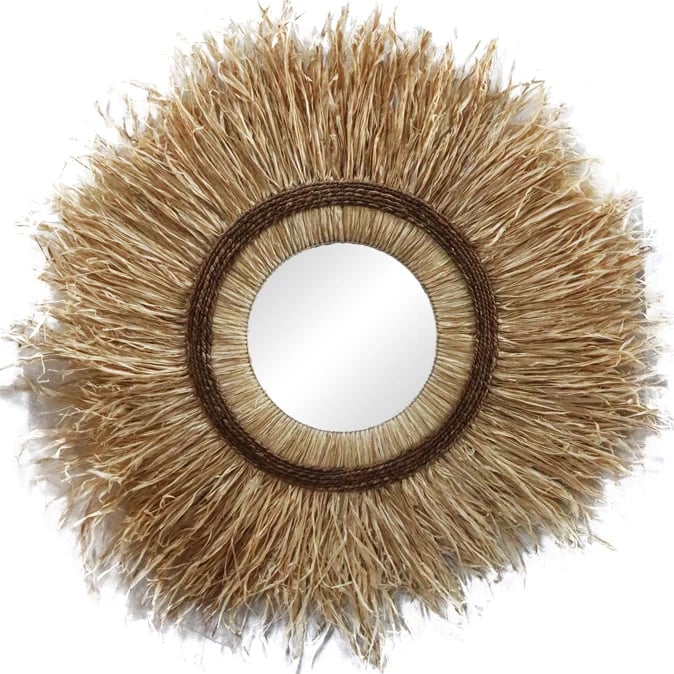 Pasqyrë sisal Tabrane ngjyrë natyrale D110x4cm