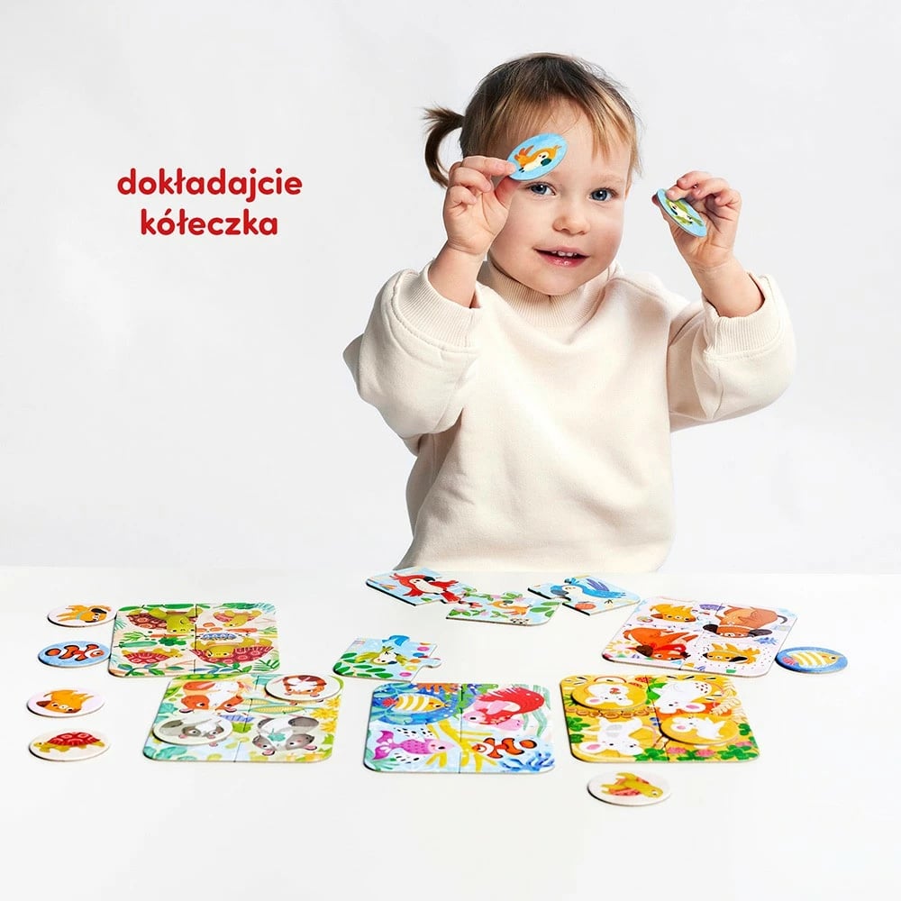 Puzzle CzuCzu Mouse and Friends, 24 pjesë, për fëmijë 2+ vjeç, shumëngjyrëshe