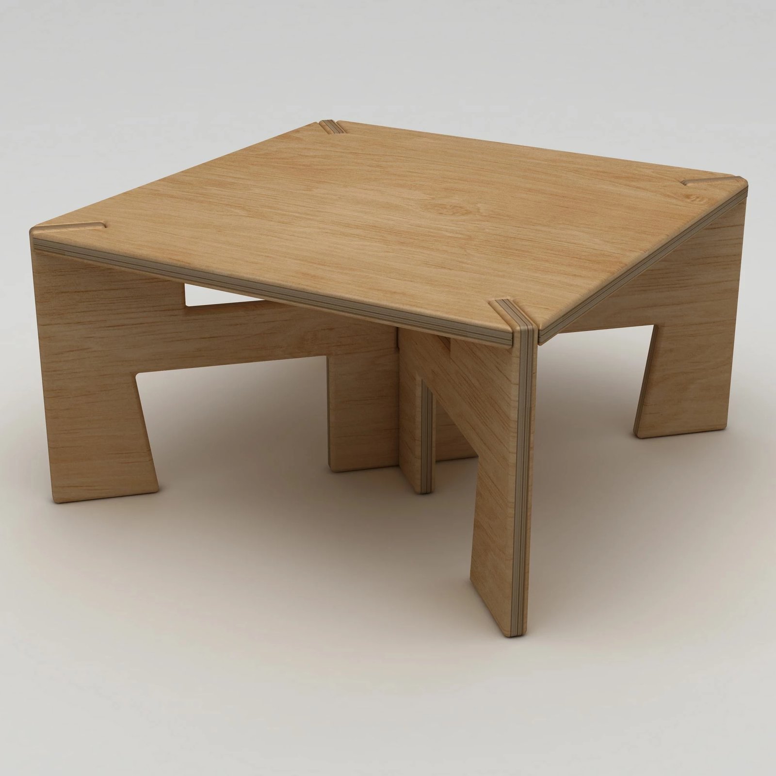 Tavolinë kafeje Skye Decor, dru natyral, Tabula