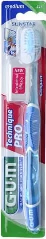 Furçë dhëmbësh GUM Technique Pro Medium Compact unisex