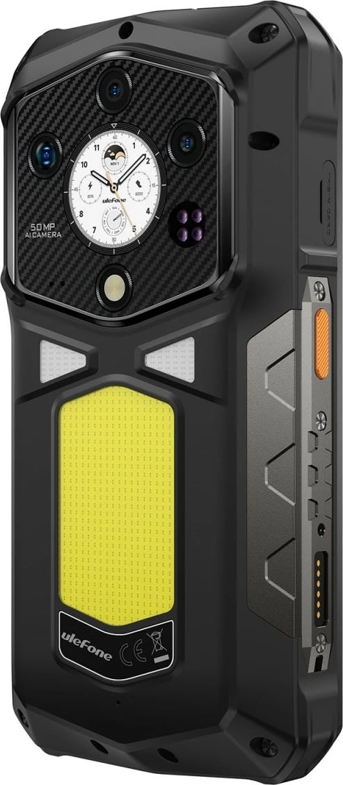 Celular Ulefone Armor 29 Pro 5G, 16GB/512GB, ekran 6.67" AMOLED 120Hz, bateri 21200 mAh, IP68/IP69K MIL-STD-810H, Android 15, e zezë