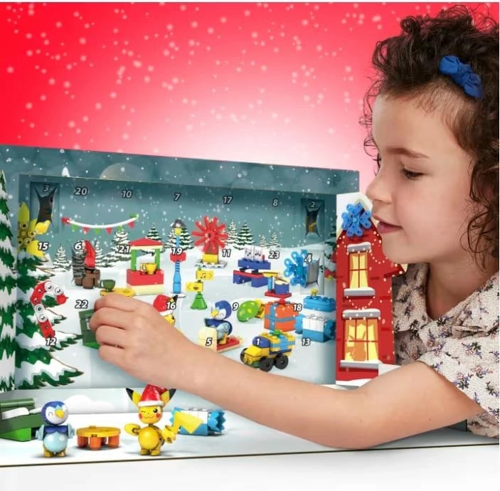 Kalendar advent Mega Bloks Mega Construx Pokemon GYG99, 225 pjesë, plastikë, set me figura