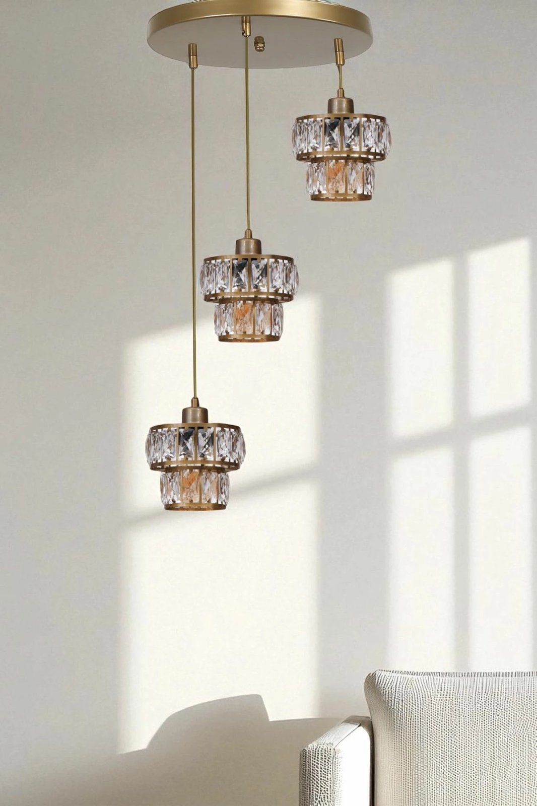 Llambë varëse Opviq, ngjyrë ari, 3 copa, 9039-3