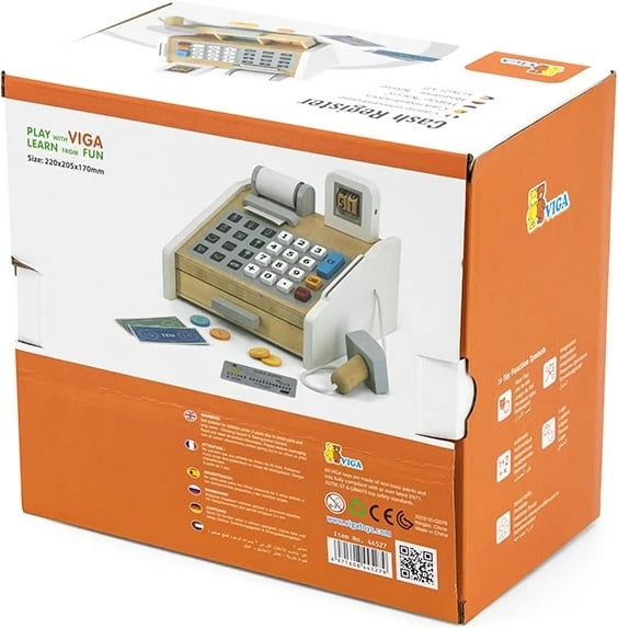 Arkë lodër prej druri, Viga, me aksesorë, 3+, multicolor