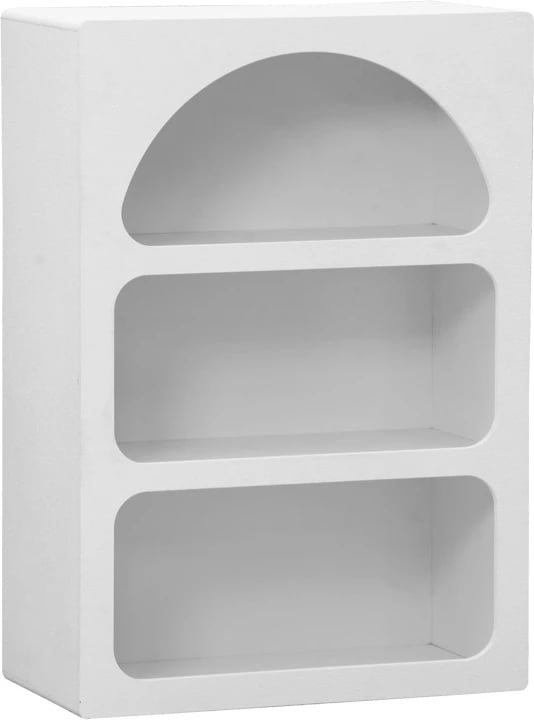 Raft librash Emersi, MDF, ngjyrë e bardhë, 70x35x100cm