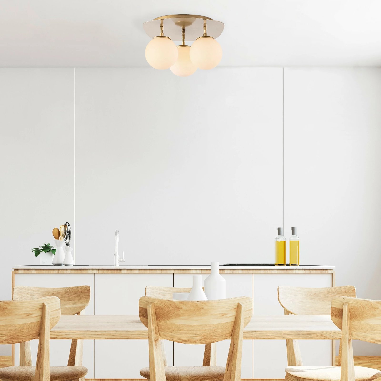 Llambë tavani moderne Opviq, Well - 11710, ngjyrë ari