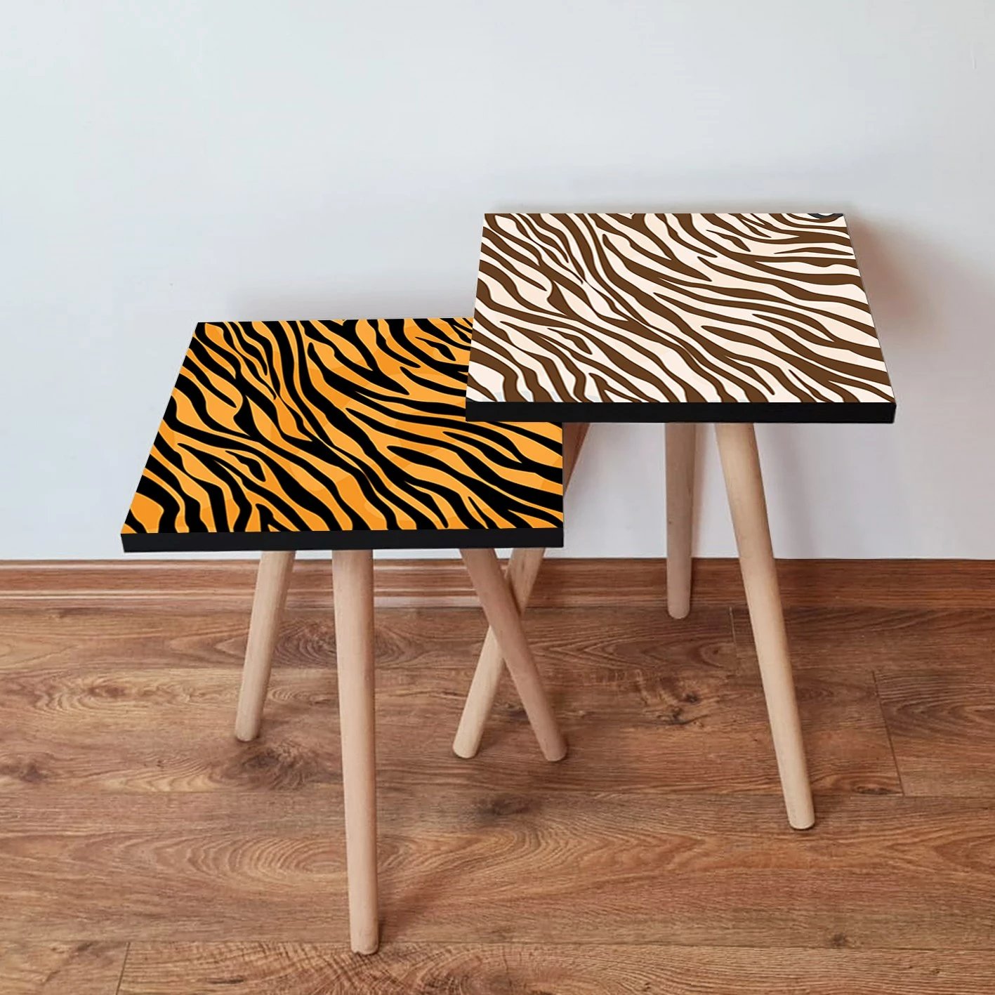 Set tavolinash të mbivendosura Skye Decor, 2 copë, portokalli