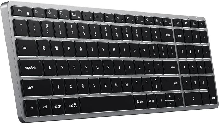 Tastierë Satechi ST-BTSX2M, Bluetooth, QWERTY, Anglisht, Gri