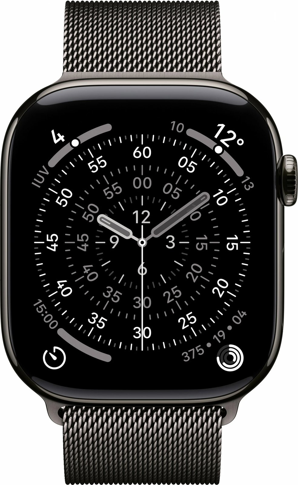 Smartwatch Apple Watch S11, 46mm, Titan, LTE, Milanaise schiefer
