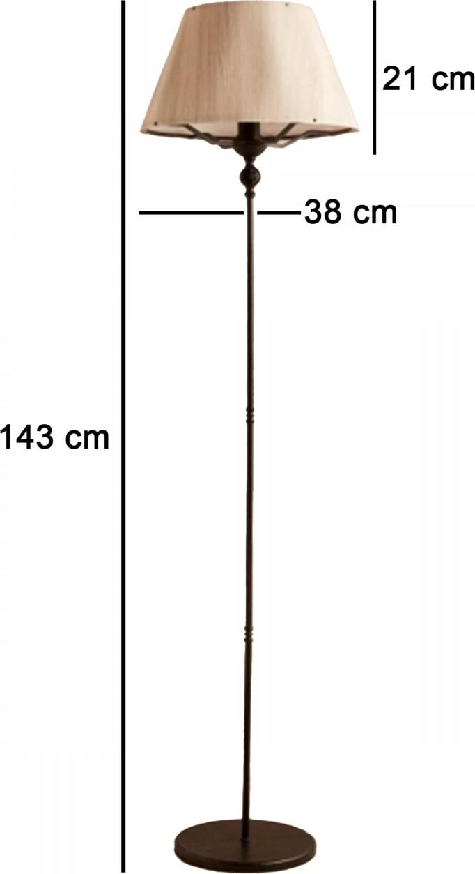 Llambë dyshemeje Opviq, AYD-3485, ngjyrë krem dhe e zezë