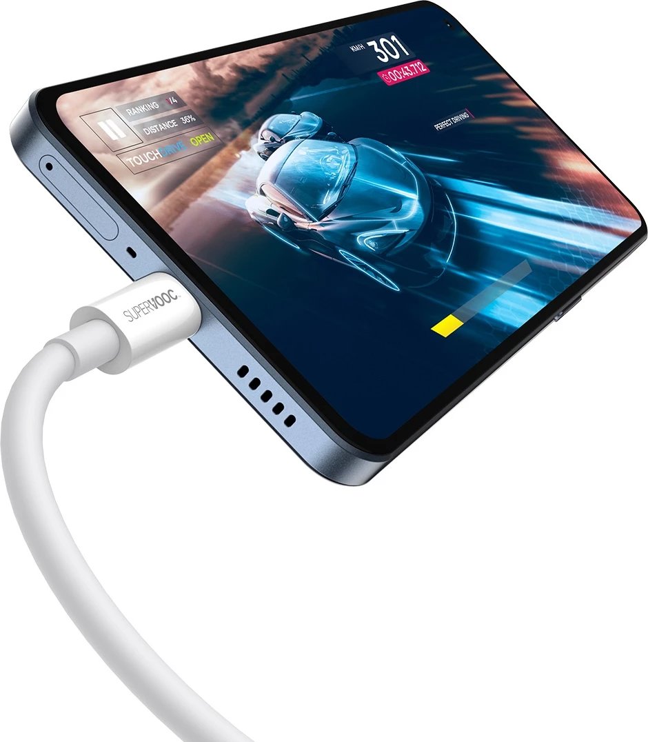 Kabllo Baseus Superior Series SUPERVOOC USB-A në USB-C 65W, 1m, Bardhë Kabllo Baseus Superior Series SUPERVOOC USB-A në USB-C 65W, 1m, Bardhë