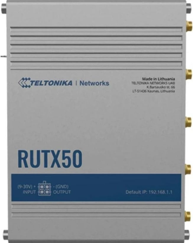 Router Teltonika RUTX50, 5G, 4 LAN, 3 WAN, WiFi