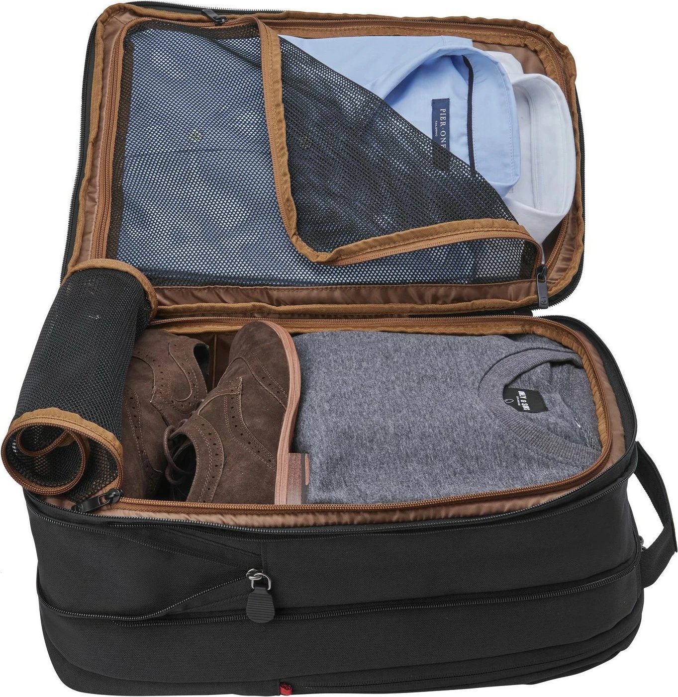Çantë shpine Wenger City Traveler Carry-On, 16 inç, xhep për tablet 12 inç, e zezë