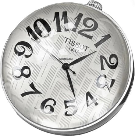 Orë tavoline TISSOT MINI BALL, argjendtë