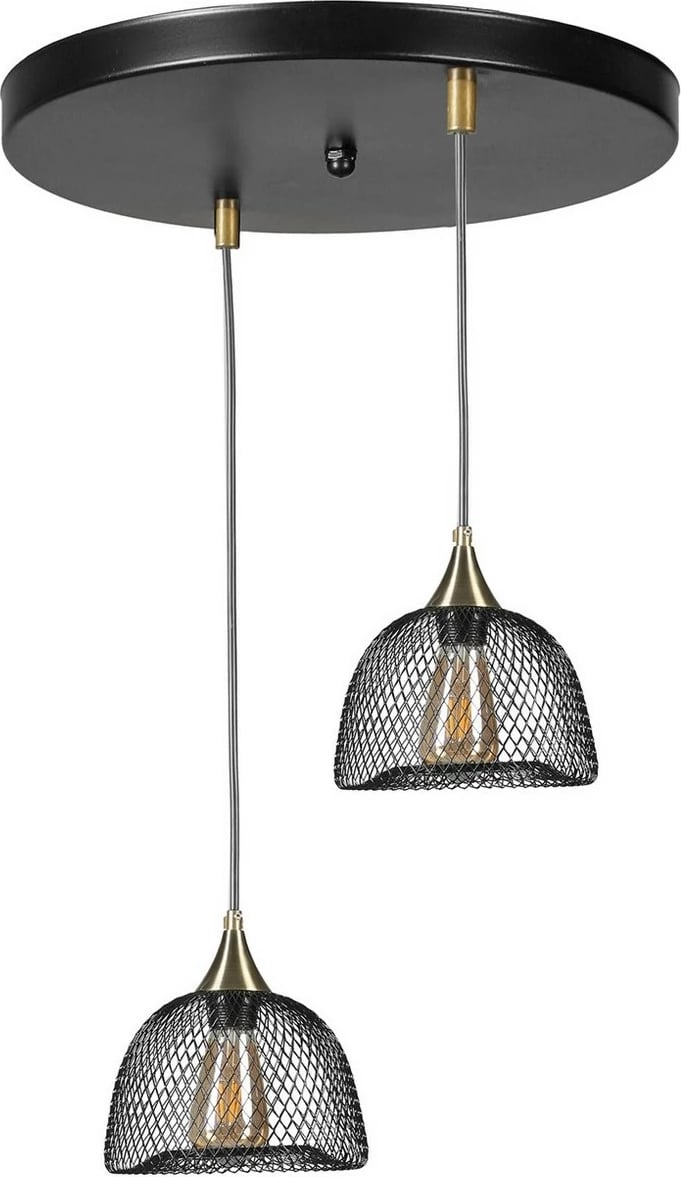 Llambë varëse Opviq, model Nasa 2, tepsi e zezë, dy copë