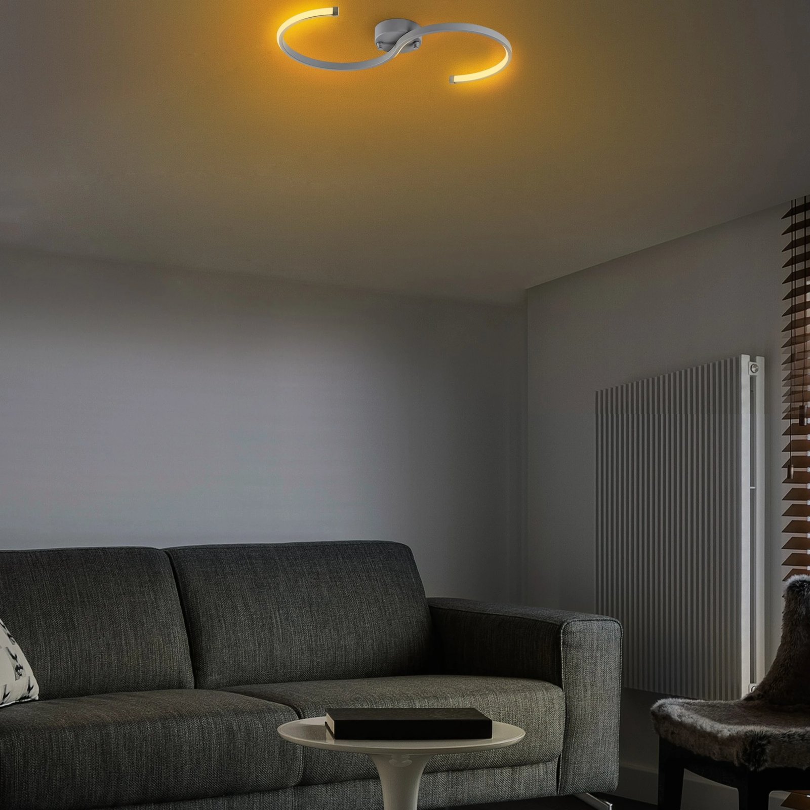 Llambë tavani Opviq, Es - 13585, ngjyrë gri