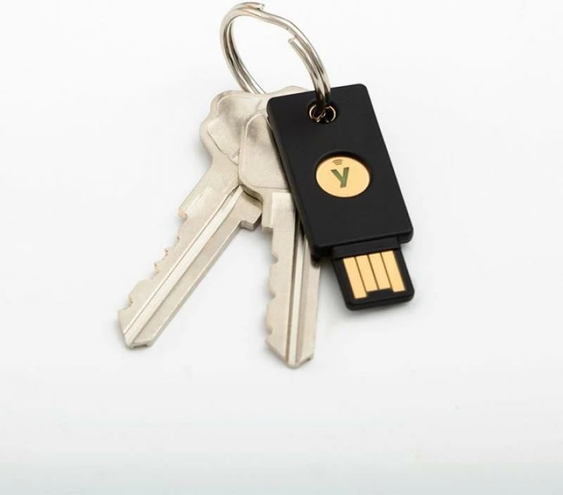 Çelës sigurie Yubico YubiKey 5 NFC, USB-A dhe NFC, autentikim me shumë faktorë, Blue