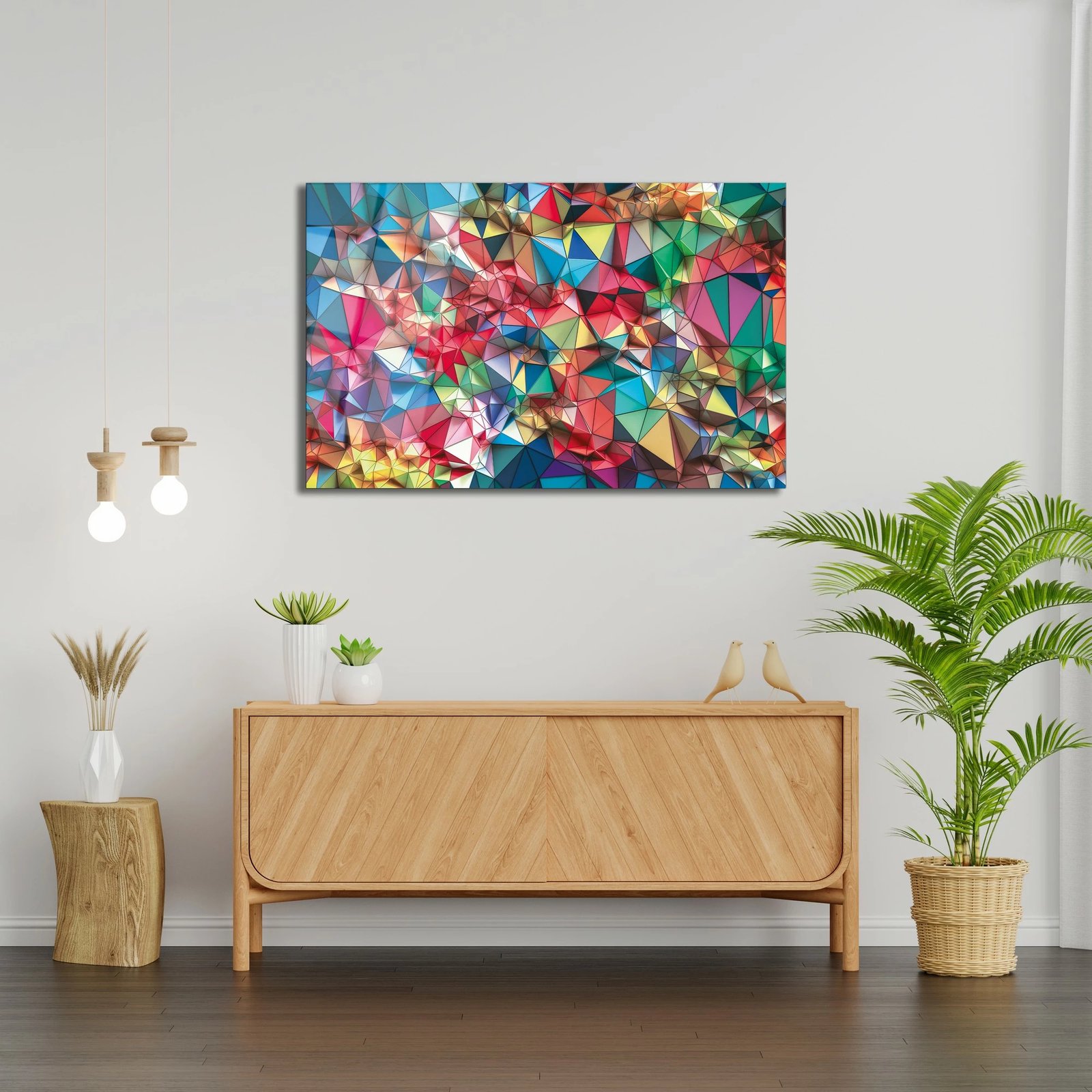 Pikturë dekorative prej xhami të temperuar, Wallity 0439, 72x46cm